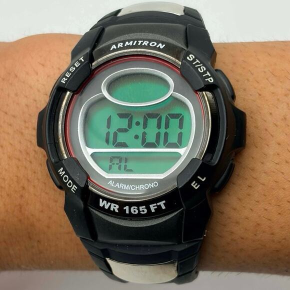 Black & Red Armitron Digital Men’s Watch - Picture 2 of 4